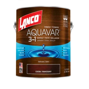 barniz aquavar caoba 1/4gl lanco