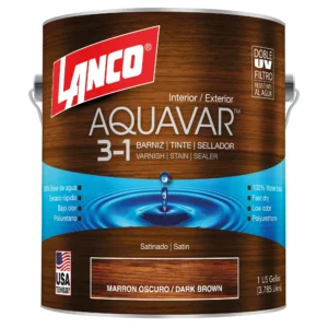 barniz aquavar marron oscuro 1gl lanco