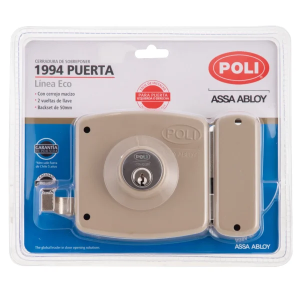 cerradura sobreponer 1994 beige (199401) - Imagen 8