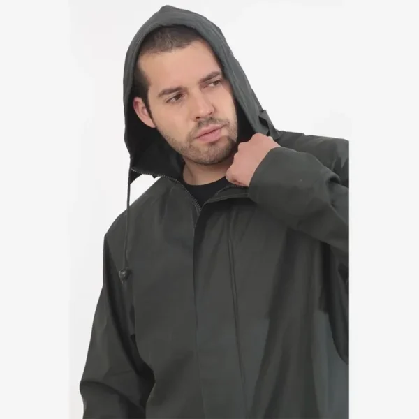 traje pu-goma junkal, verde, m - Imagen 3