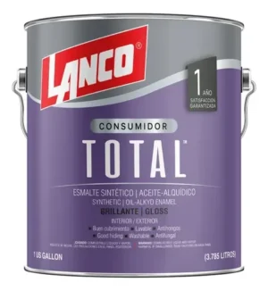 esmalte sintetico total blue thunder 1/4gl lanco