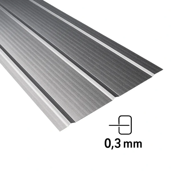 zinc en v 0,30x3,50 - Imagen 2